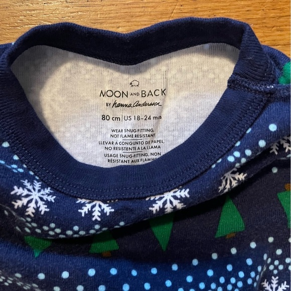 Hanna Andersson: Moon and Back | Christmas Holiday Pajamas | 18-24 mo - Picture 4 of 6